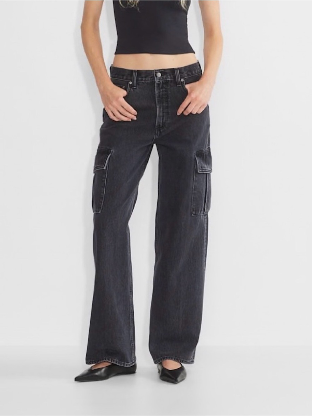 Denim Forum 90’s Millie High Rise Cargo